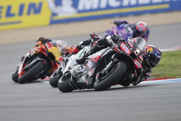 Keine Punkte aber zurfrieden: Aprilia-Werksfahrer Jorge Martin nach dem Sprint von Brünn