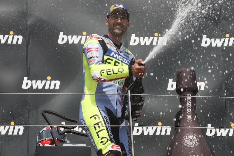 Zweiter Sieg an einem Tag: Gresini-MotoE-Pilot Matteo Ferrari