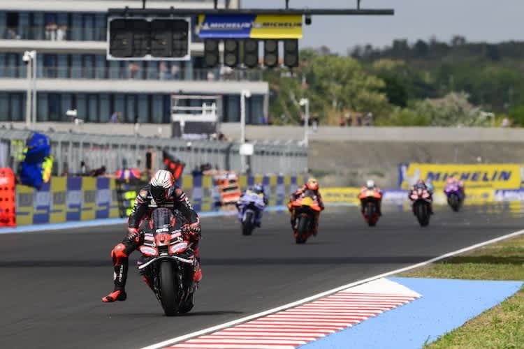 Marco Bezzecchi (Aprilia) landete nach Startplatz 2 als Siebter im Ziel