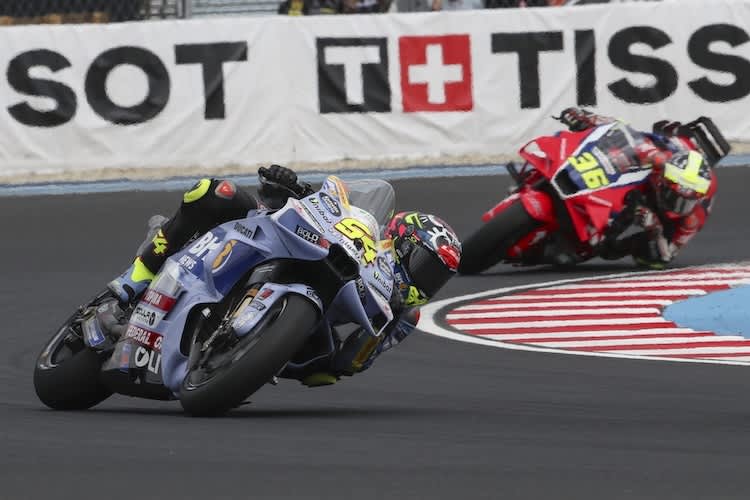 Rookie Aldeguer (5.) vor Honda-Werksfahrer Mir