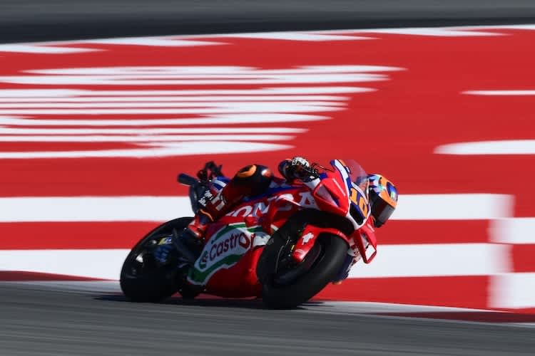 Wie Zarco auch direkt im Q2: Honda-Pilot Luca Marini