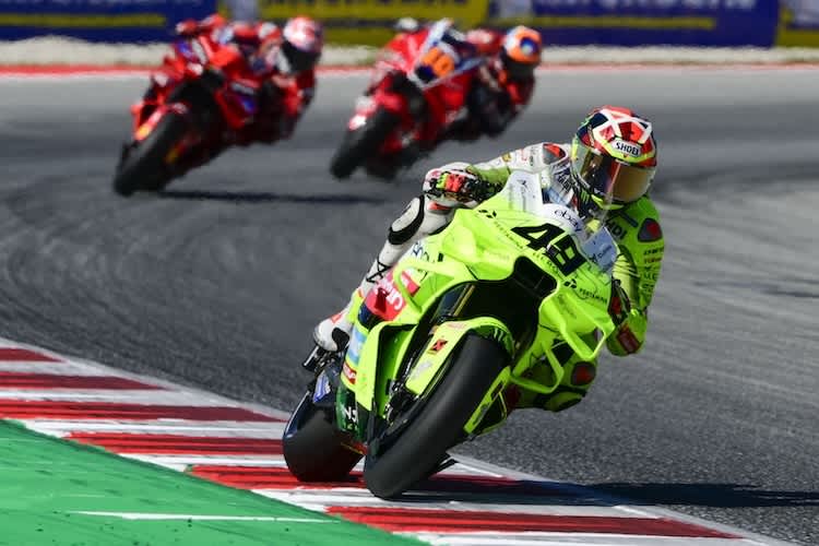 Fabio Di Giannantonio musste am Samstagmorgen den Umweg übers Q1 nehmen, belohnte die Arbeit mit einem Podium