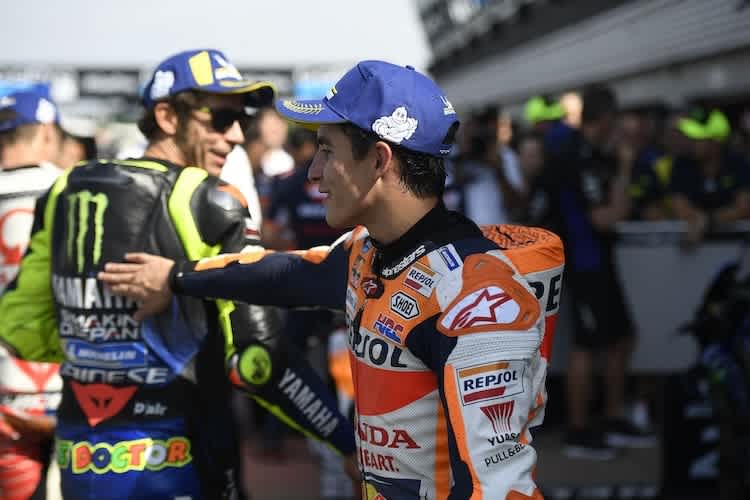 Marc Marquez ist bei 88 GP-Siegen angekommen, Rossi hält mit 115 Siegen Platz 2