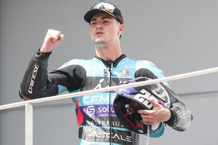 Izan Guevara erzielte in Malaysia sein erstes Moto2-Podium