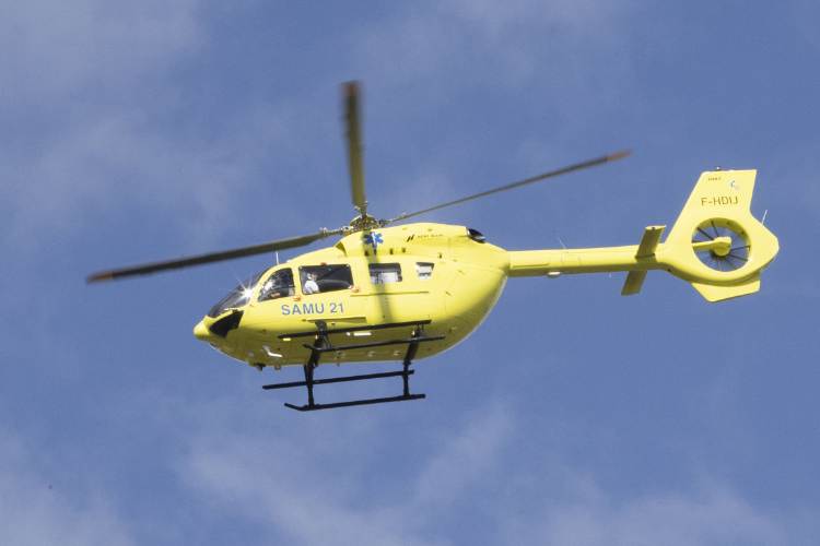 Der Hubschrauber wurde für Jörg Tebbe sicherheitshalber angefordert