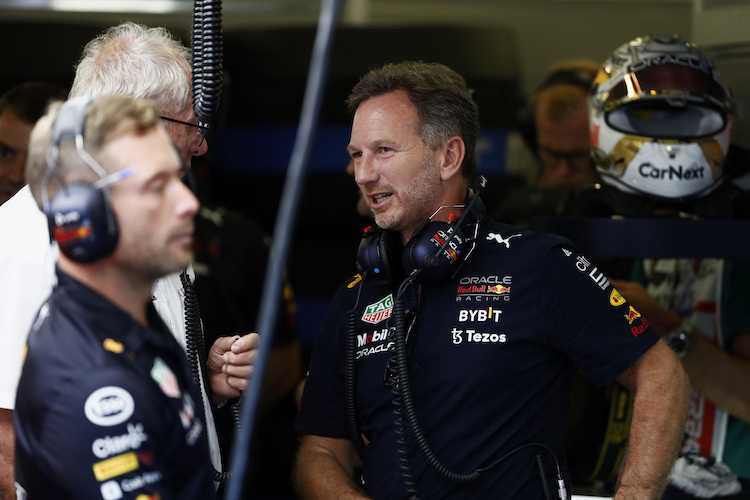 Red Bull Racing-Teamchef Christian Horner war zufrieden mit der Performance seiner beiden Fahrer