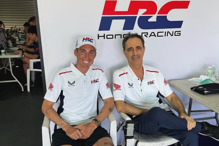 Aleix Espargaro und Romano Albesiano