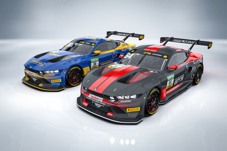 Die beiden HRT Ford Performance Ford Mustang GT3