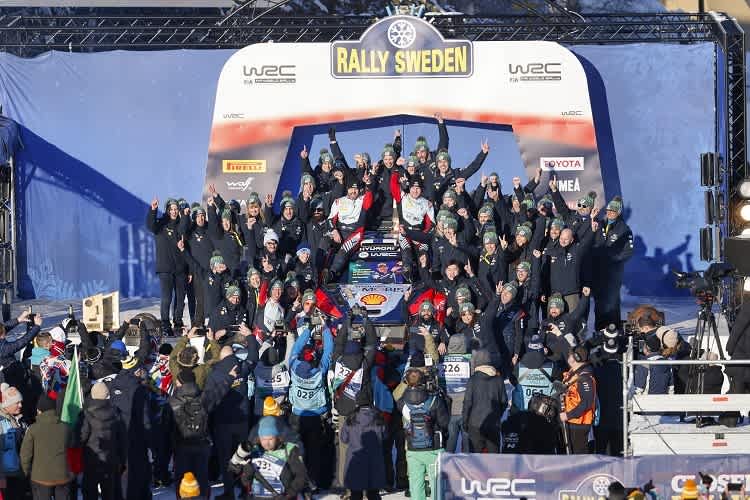 Das siegreiche Hyundai-Team