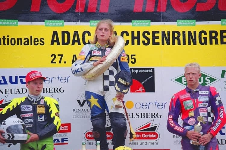 Siegerin Kaja Poensgen vor Steve Jenkner (li.) und Reinhard Stolz