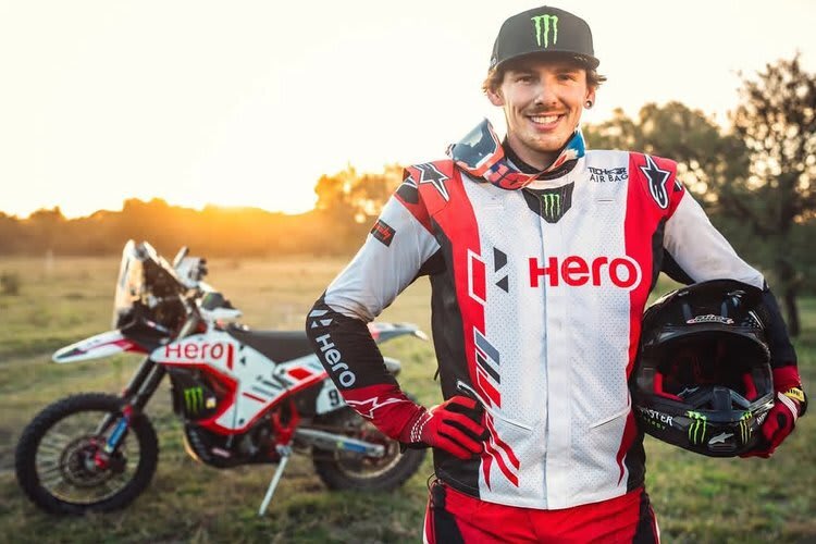 Tobias Ebster gibt bei der Rallye in Südafrika sein Hero-Debüt