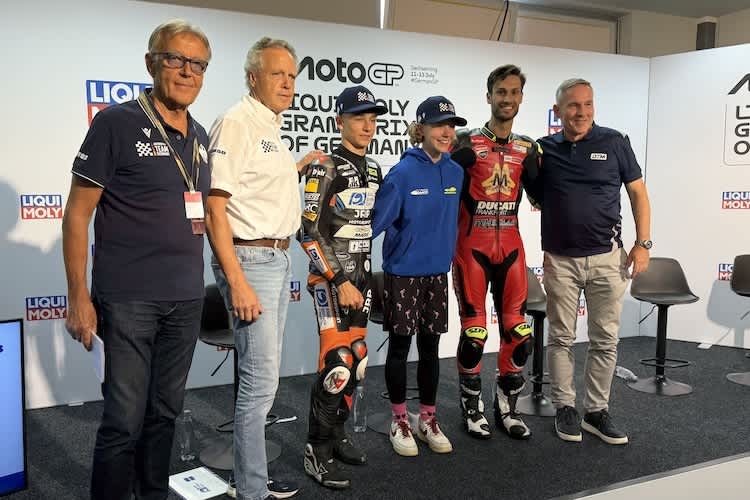 Wolfgang Schattling, Wolfgang Dürheimer, Fynn Kratochwil, Anina Urlaß, Lukas Tulovic und Thomas Voss