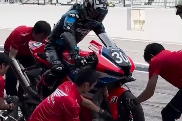 Stopps üben in Suzuka