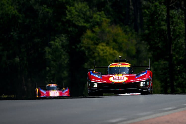 Der Ferrari 499P von Antonio Fuoco, Miguel Molina und Nicklas Nielsen