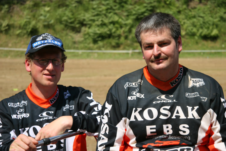 In der DM-Spitze etabliert: Jürgen Blank (re.) mit Rainer Semet 2006 in Bielstein