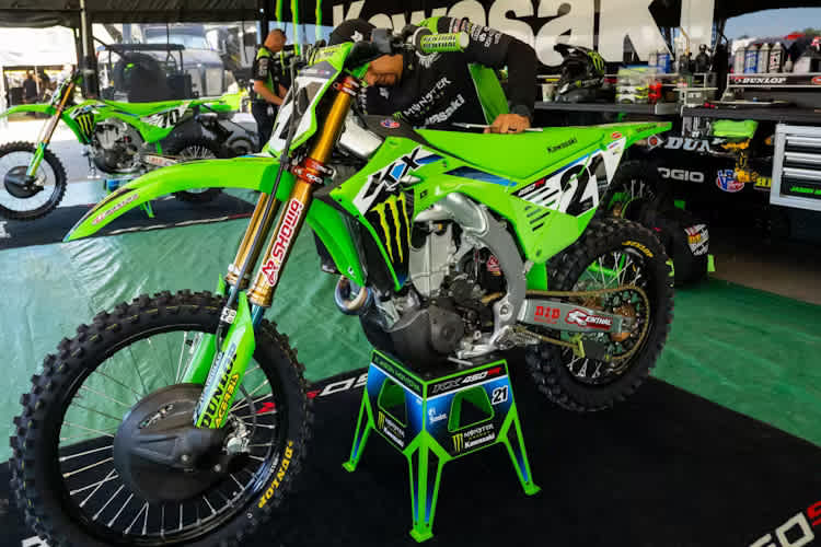 Die Werks-Kawasaki von Jason Anderson