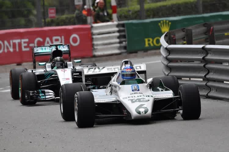 2018 rückte Keke Rosberg zusammen mit Sohn Nico zu Demo-Runden in Monaco aus