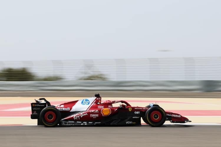 Charles Leclerc war am letzten Test-Vormittag in Bahrain der Schnellste