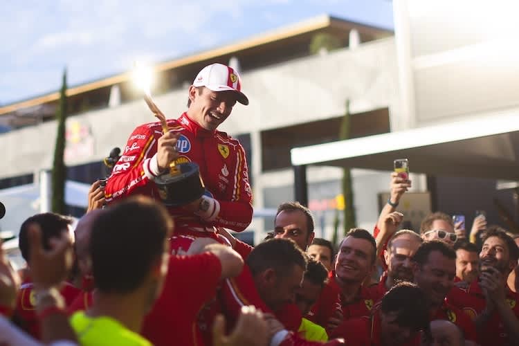 Glanzstunde: Charles Leclerc feierte 2024 im Monaco-GP den langersehnten Heimsieg