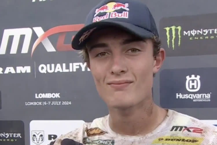 Lucas Coenen gewann das MX2-Qualifikationsrennen