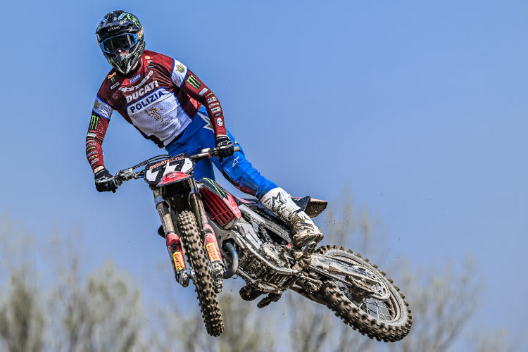 In Mantua: Ducati-Testfahrer Alessandro Lupino