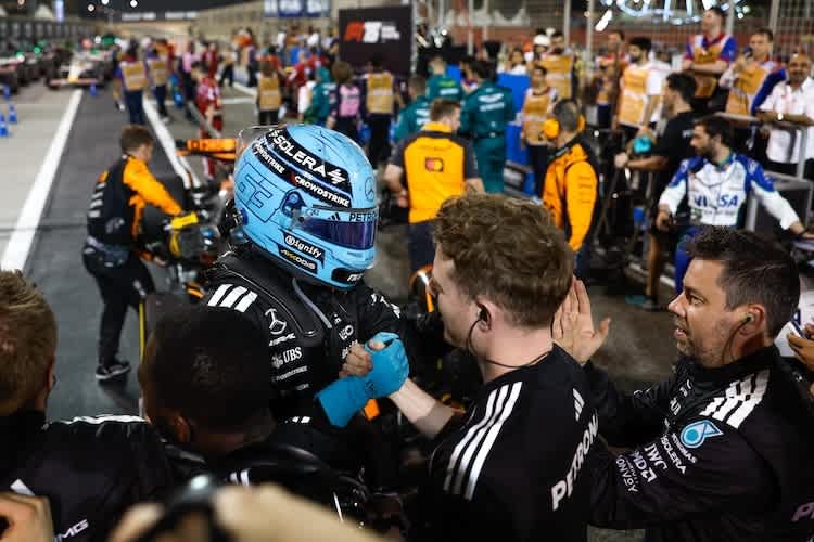 George Russell wurde in Bahrain Zweiter