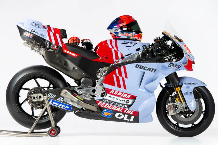 Das 2024er-Design für Marc Márquez mit Red Bull als persönlichem Sponsor am Helm