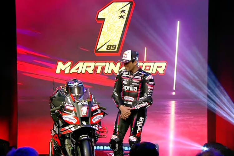Jorge Martin bei der Enthüllung seines Bikes