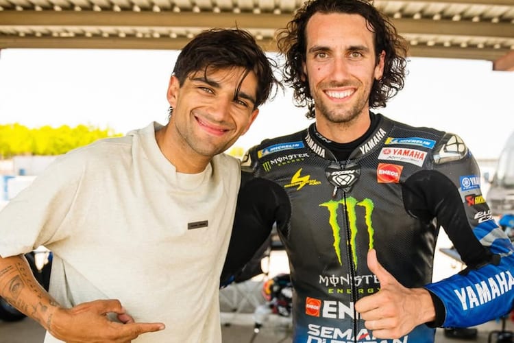 Jorge Martin und Alex Rins bei der gemeinsamen Trainingseinheit in Andorra