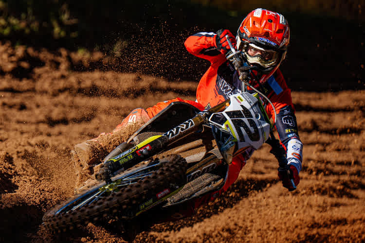 Max Nagl gewann das Samstagsrennen in Bitsch