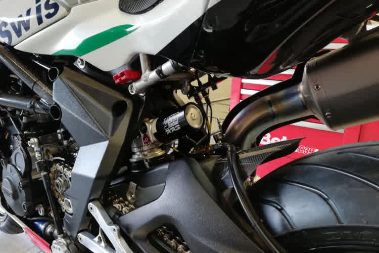 Für Mittwoch montiert: Das YSS-Federbein