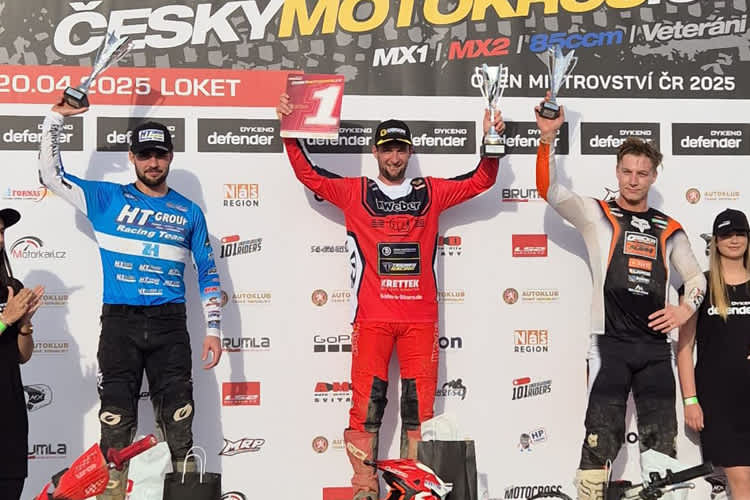Max Nagl gewann in Loket vor Jakub Teresak und Tomas Kohut