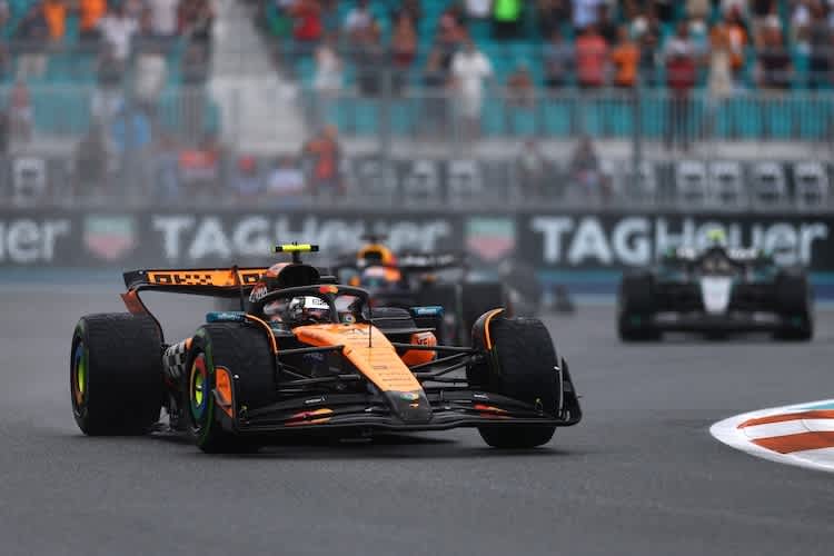 Lando Norris sicherte sich den Sieg im Miami-Sprint