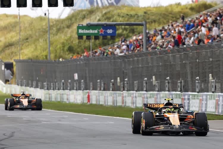 Lando Norris und Oscar Piastri waren am Freitag in Zandvoort schnell, aber auch Aston Martin machte eine gute Figur