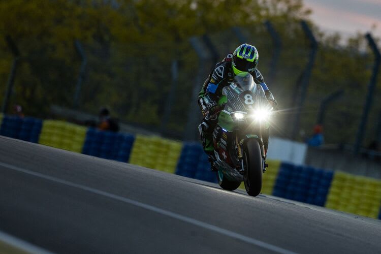 Nico Thöni auf der Kawasaki in Le Mans