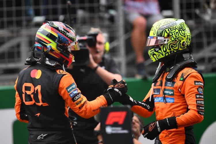 Oscar Piastri und Lando Norris