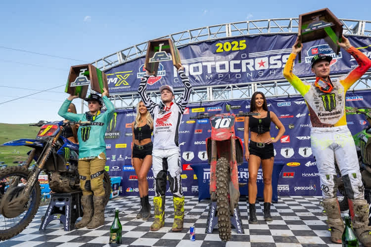 Das 250er Podium in Thunder Valley