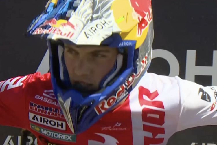 Jorge Prado vor dem Start zum ersten Lauf in Riola Sardo