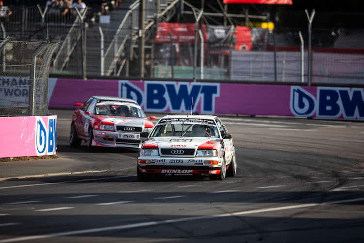 Altfried Heger startet mit einem Audi V8 auf dem Norisring