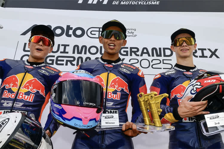 Das Podium in Lauf 2