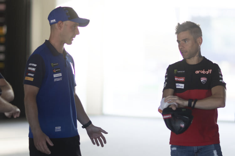 Zwei Champions ohne Job für 2026: Jonathan Rea (li.) und Alvaro Bautista