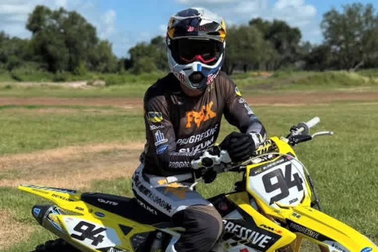Ken Roczen trainiert wieder auf dem Motorrad