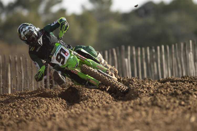 Jeremy Seewer macht auf der KX450-SR bereits einen starken Eindruck