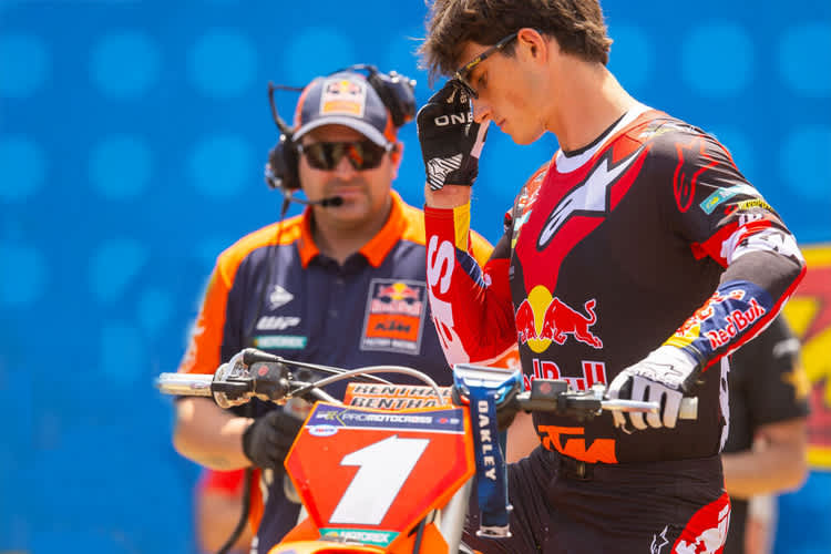 Chase Sexton wird in RedBud mit der Startnummer 1 am Start stehen, aber nicht mit dem Red Plate