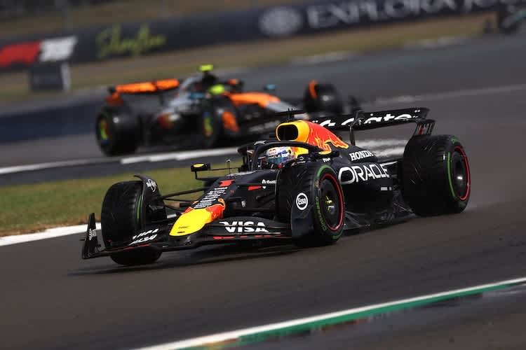 Max Verstappen im vorigen Rennen in Silverstone