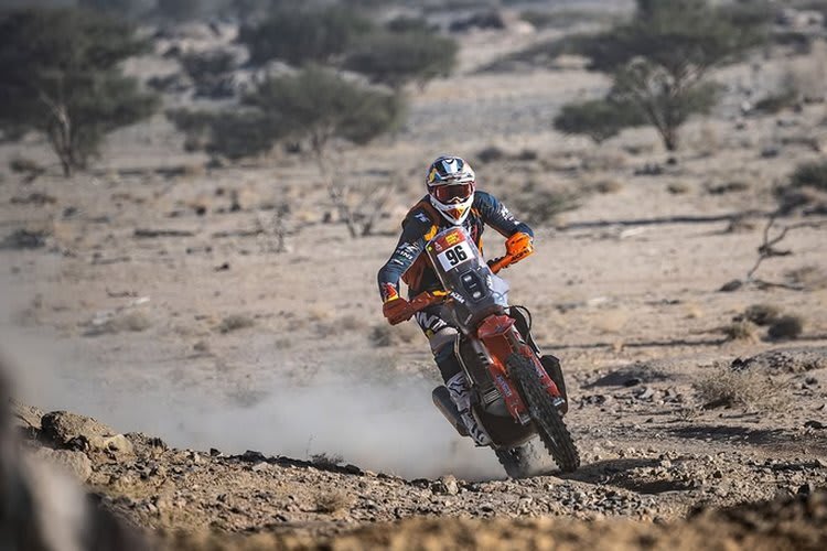 Tobias Ebster fuhr seine bisher beste Etappe bei der Dakar 2025