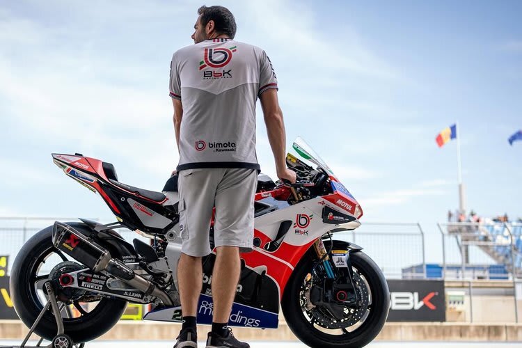 Bimota machte beim Aragon-Test den Anfang