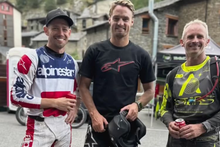 Casey Stoner mit Chaz Davies