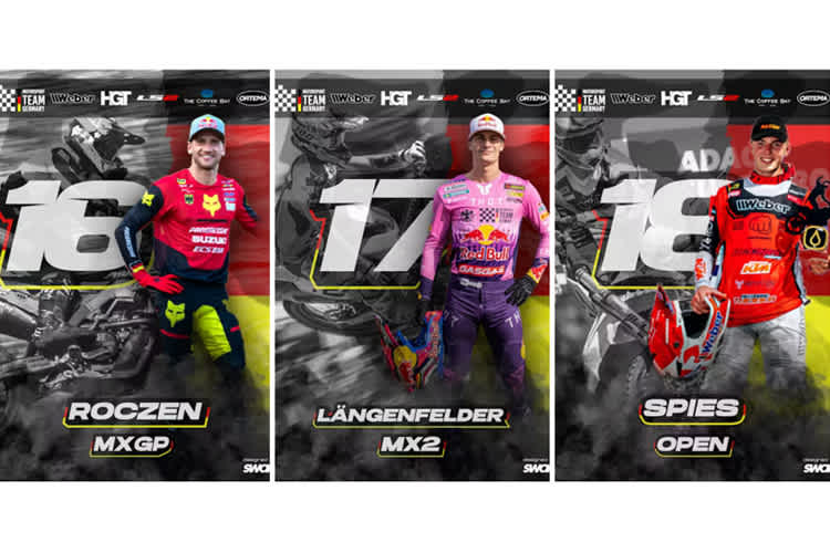 Team Germany startet in der Besetzung Roczen, Längenfelder und Spies