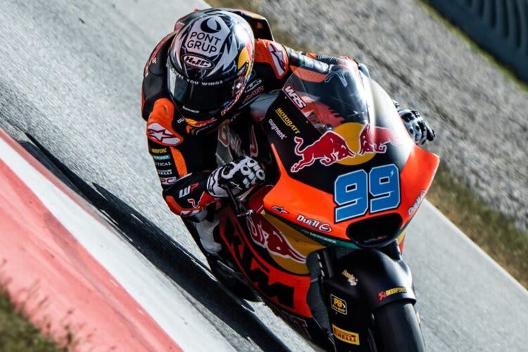 Jose Rueda durfte die Moto2-Kalex testen